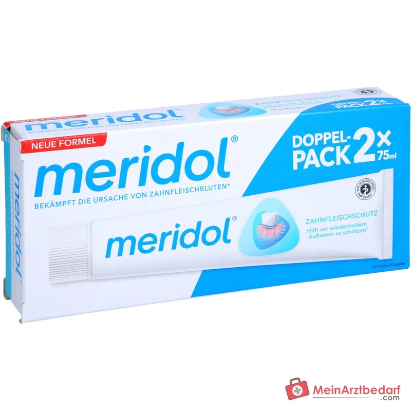 meridol Zahnfleischschutz Zahnpasta Doppelpack, 2x75 ml