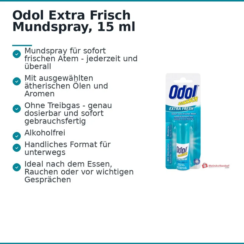 Odol Extra Frisch Mundspray, 15 ml