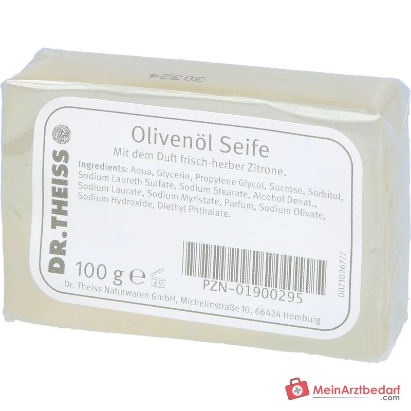 Dr. Theiss Olivenöl Seife mit Zitronenduft, 100 g