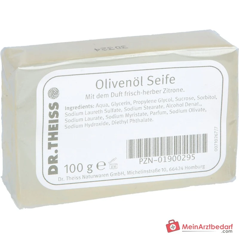 Dr. Theiss Olivenöl Seife mit Zitronenduft, 100 g