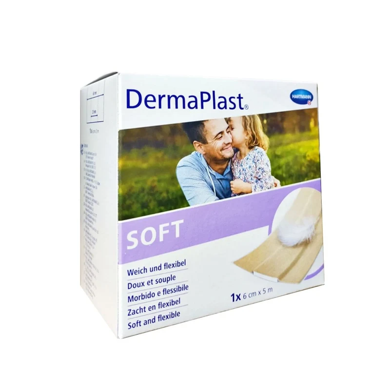 Dermaplast Soft wondpleister 6 cm x 5 meter