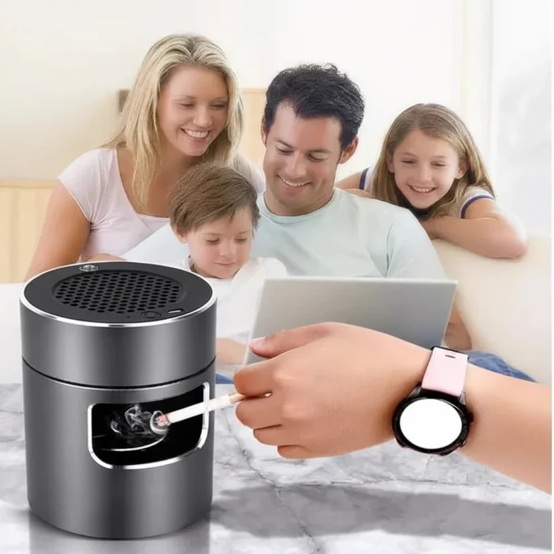 PURENOVA - Leistungsstarker rauchfreier Aschenbecher mit HEPA-Luftfilter & USB-Ionentechnologie