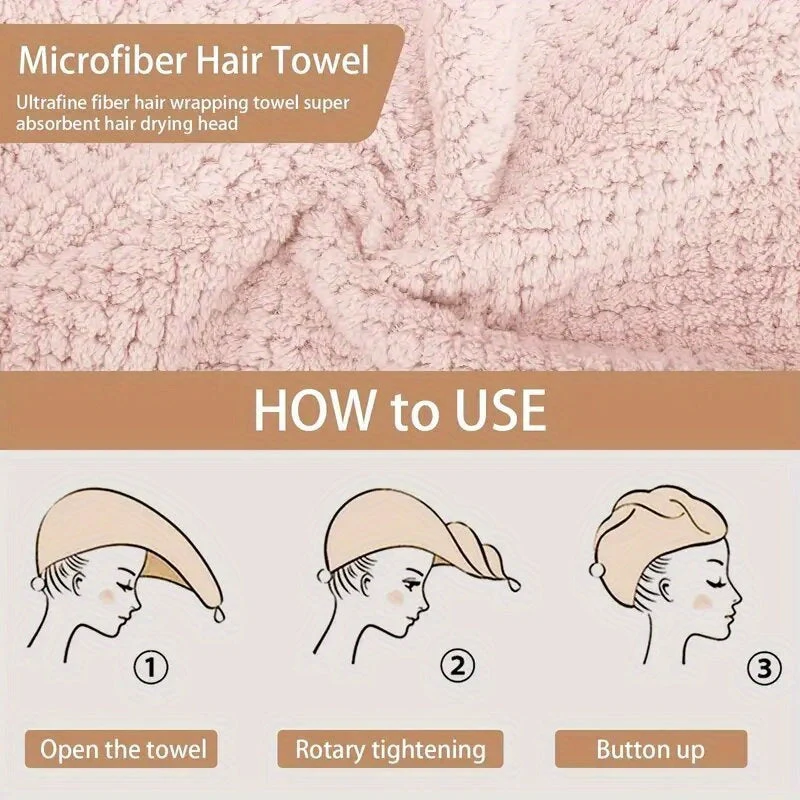 SILKDRY - 300Gsm Weiches Haartuch Schnelltrocknendes Badezimmerzubehör