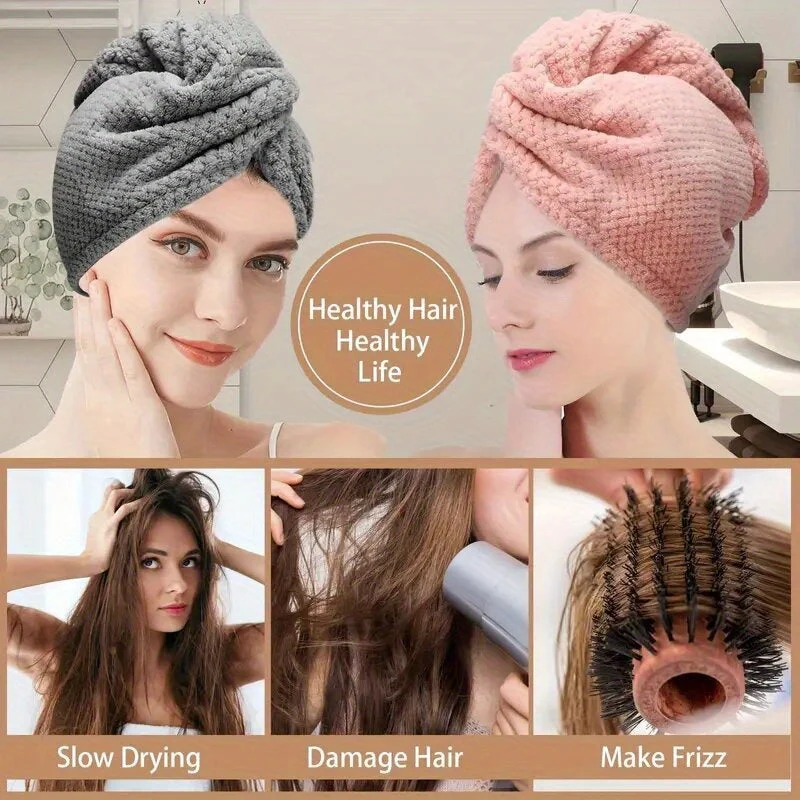 SILKDRY - 300Gsm Weiches Haartuch Schnelltrocknendes Badezimmerzubehör