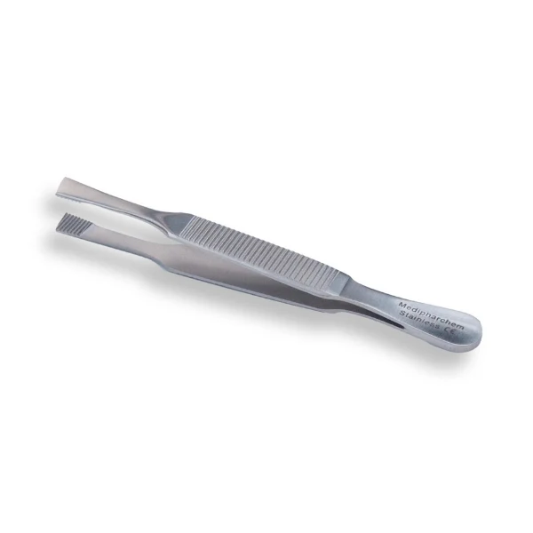 Bergh epileerpincet met schuine bek 11cm