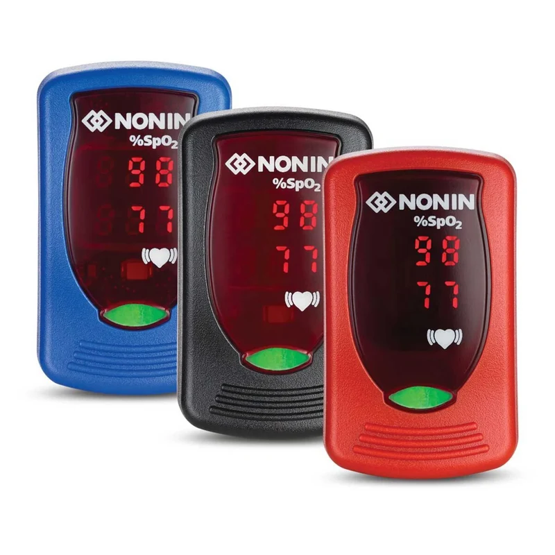 Nonin onyx vantage pulse, vingerpulsoximeter, saturatiemeter, oximeter - 9590 Zwart