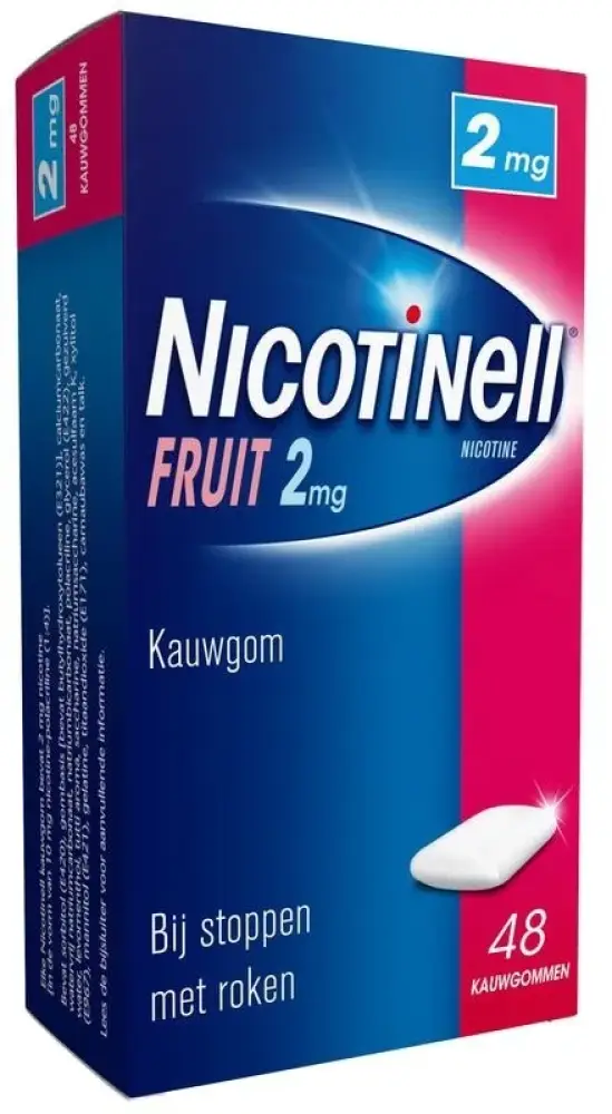 Nicotinell Kauwgom fruit 2 mg 24 stuks