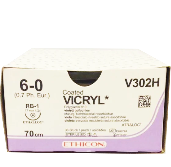 Vicryl usp 6-0 RB-2 45cm W9981 12 stuks