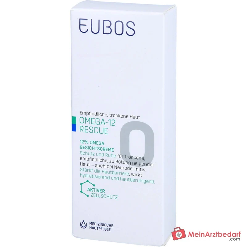 Eubos Omega Gesichtscreme Omega-3 / Omega-6 / Omega-9 Fettsäuren Creme, 50 ml