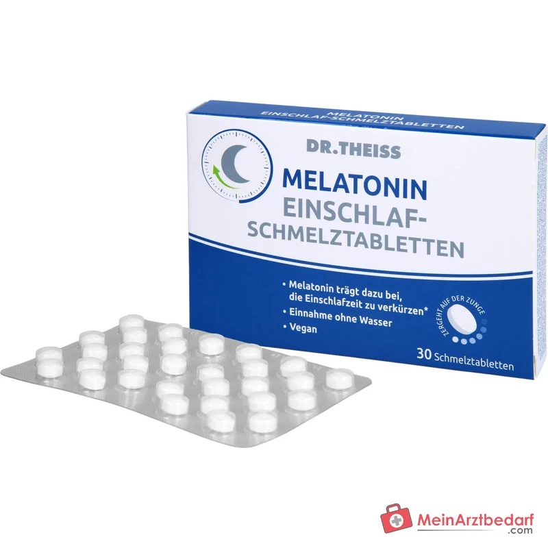Dr. Theiss Melatonin Einschlaf-Schmelztabletten mit Melatonin, 30 St.