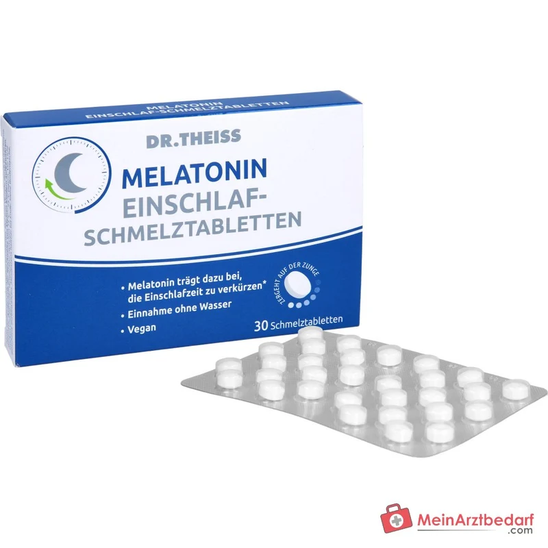 Dr. Theiss Melatonin Einschlaf-Schmelztabletten mit Melatonin, 30 St.
