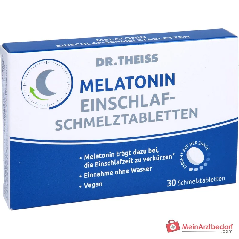 Dr. Theiss Melatonin Einschlaf-Schmelztabletten mit Melatonin, 30 St.