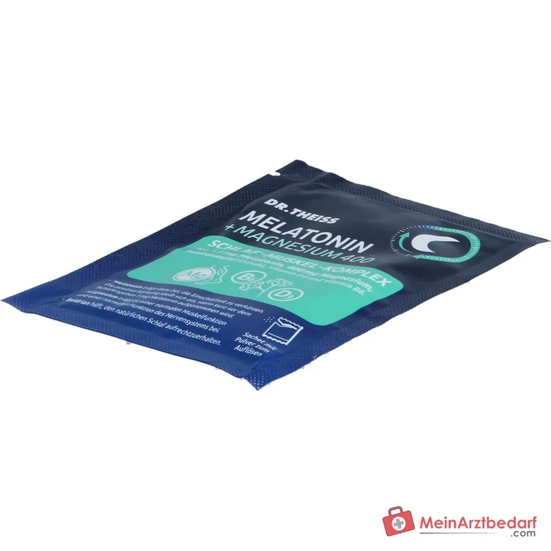 Dr. Theiss Melatonin / Magnesium / Baldrian / Vitamin D3 / Vitamin B6 Schlaf-Komplex Pulver, 15 Stück