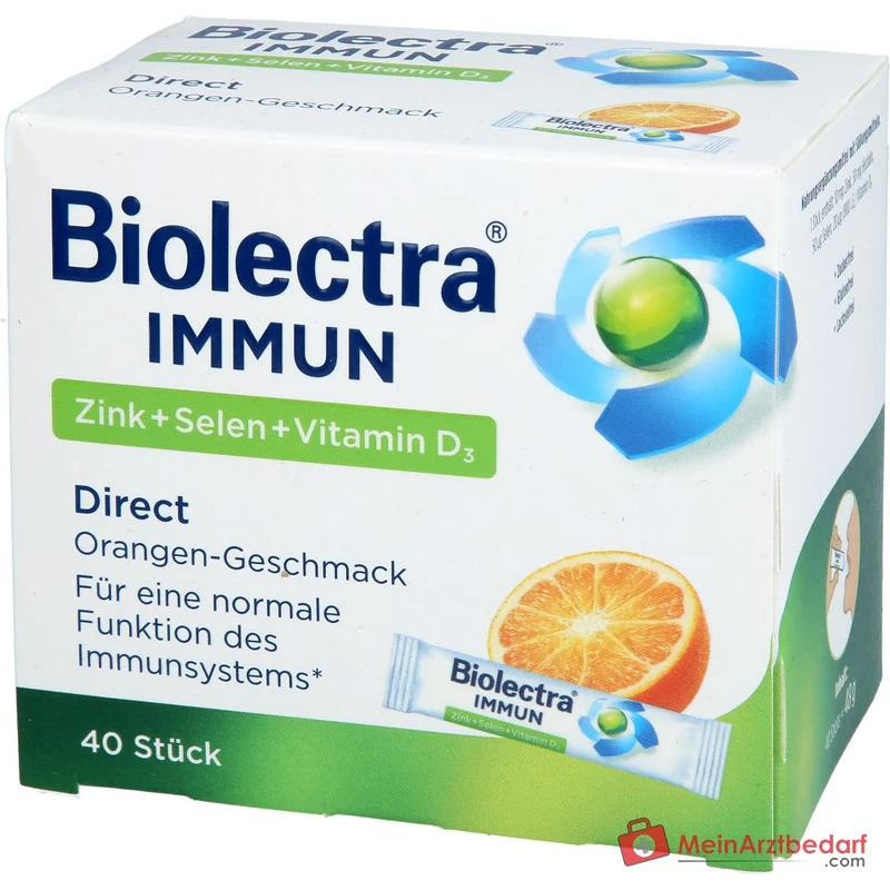 Biolectra Immun Direct Zink / Selen / Vitamin D3 / Histidin Micro-Pellets, 40 Sticks