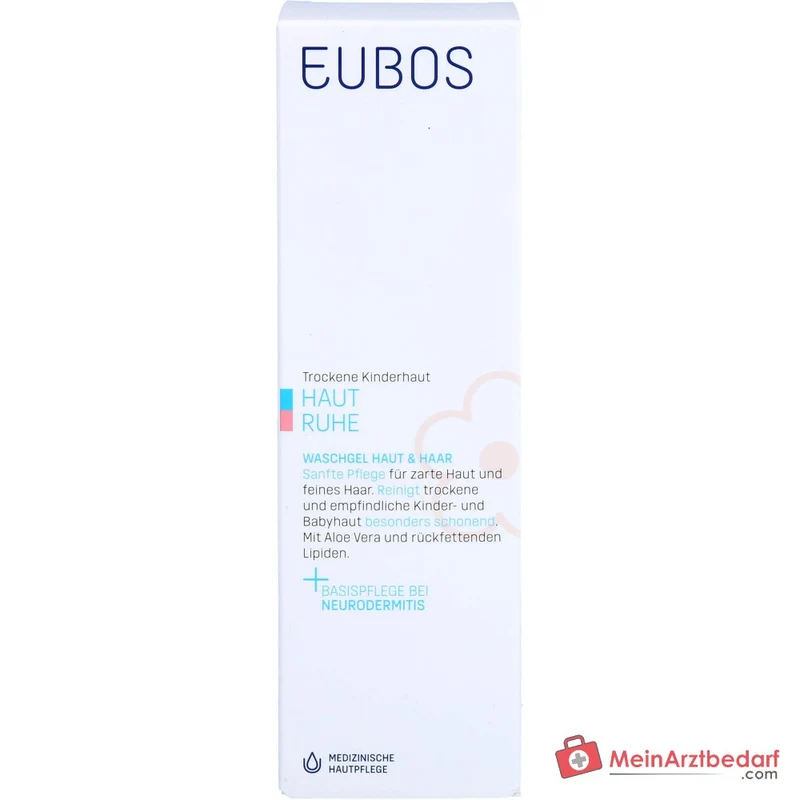 Eubos Kinder Haut Ruhe Waschgel Aloe Vera / Meeresmineralien / Lavendelöl Gel, 125 ml