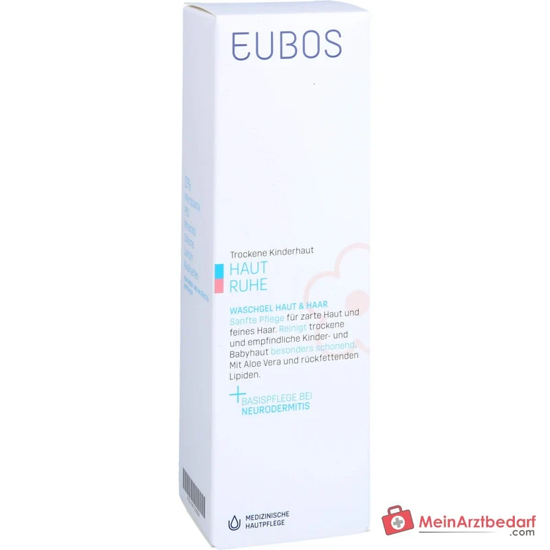 Eubos Kinder Haut Ruhe Waschgel Aloe Vera / Meeresmineralien / Lavendelöl Gel, 125 ml