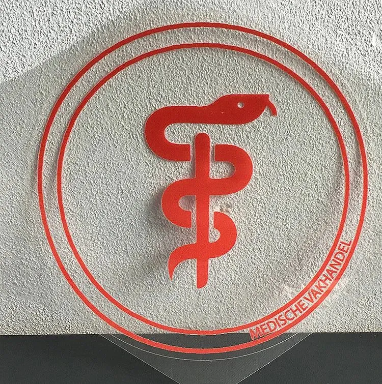 Aesculaap sticker voor artsen