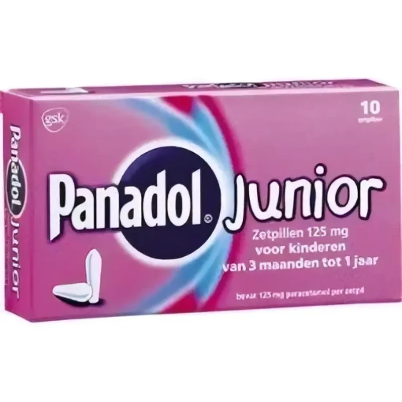 Panadol junior 125 mg - 10 zetpillen
