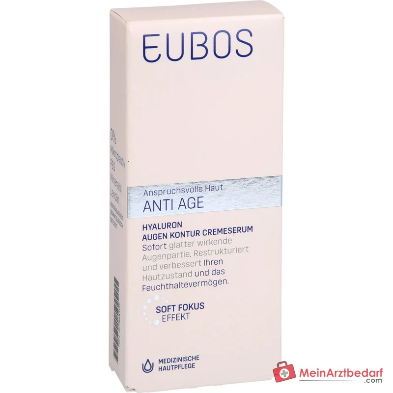 Eubos Hyaluron Augen Kontur Cremeserum, 15 ml