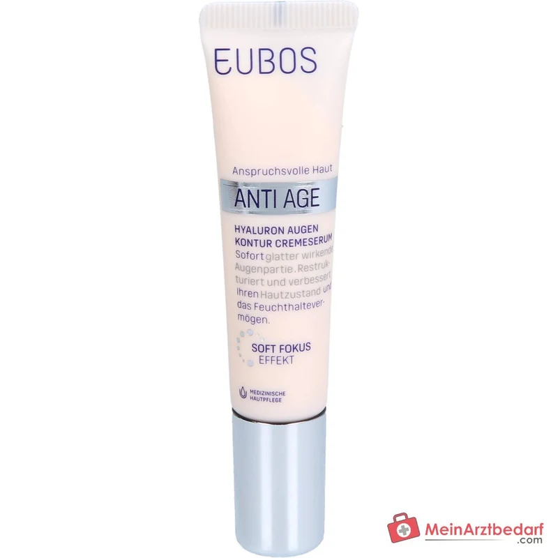Eubos Hyaluron Augen Kontur Cremeserum, 15 ml