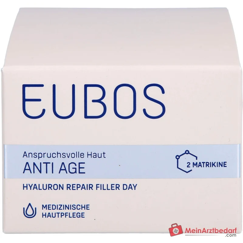 Eubos Anti Age Hyaluron Repair Filler Day Hyaluronsäure / Niacinamid / Coenzym Q10 / Panthenol Tagescreme, 50 ml