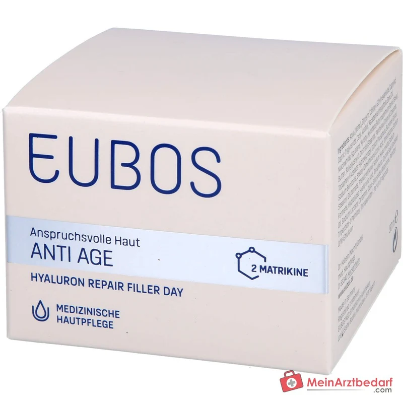 Eubos Anti Age Hyaluron Repair Filler Day Hyaluronsäure / Niacinamid / Coenzym Q10 / Panthenol Tagescreme, 50 ml