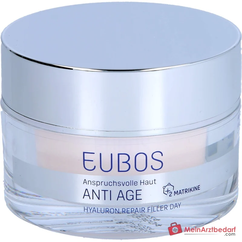 Eubos Anti Age Hyaluron Repair Filler Day Hyaluronsäure / Niacinamid / Coenzym Q10 / Panthenol Tagescreme, 50 ml