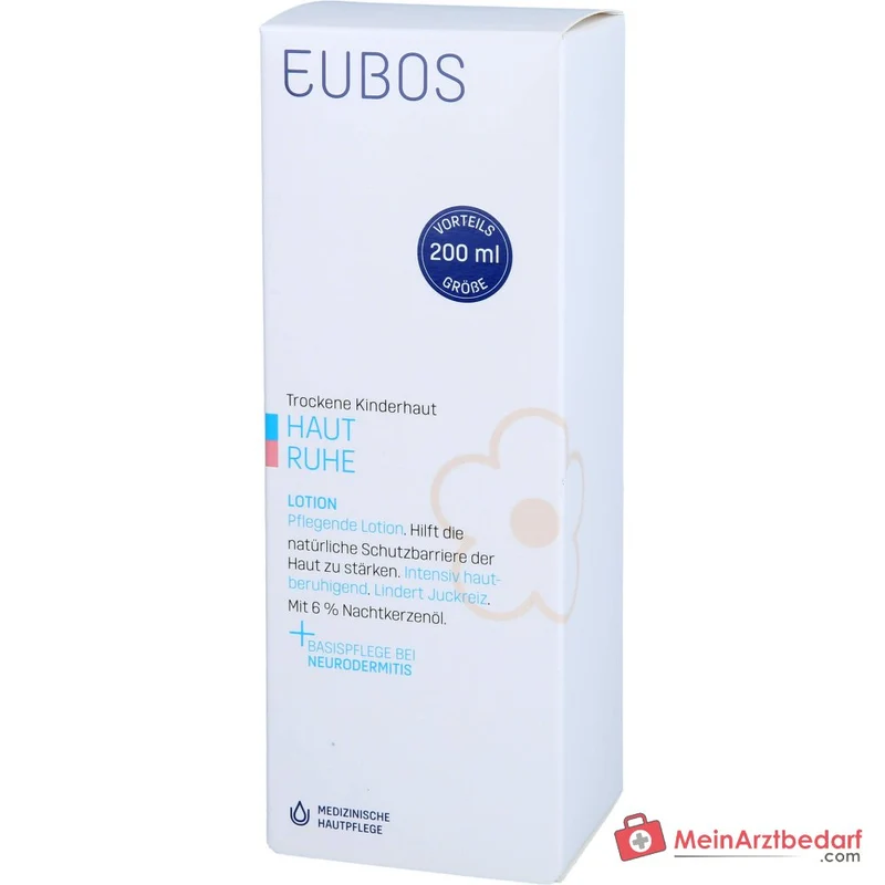 Eubos Haut Ruhe Lotion Nachtkerzenöl / Mandelöl / Jojobaöl / Johanniskraut-Extrakt Lotion, 200 ml