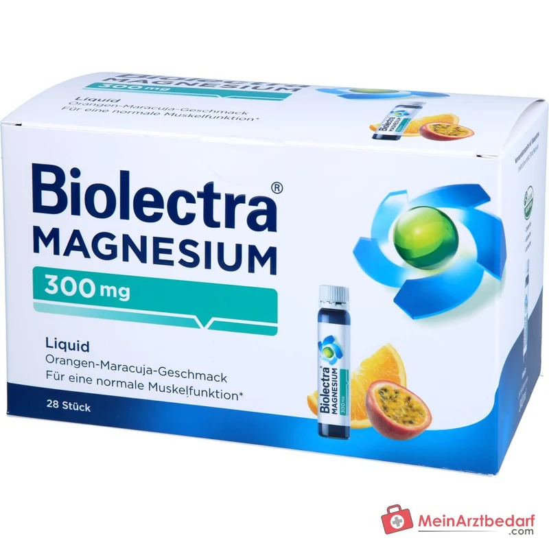 Biolectra Magnesium 300 mg Liquid Magnesiumcitrat Trinkfläschchen, 28 St.
