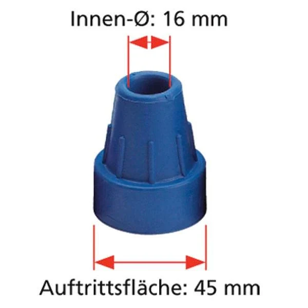 Krukken Mobil soft grip - 1 stuk Rood