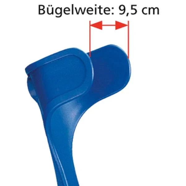 Krukken Mobil soft grip - 1 stuk Rood