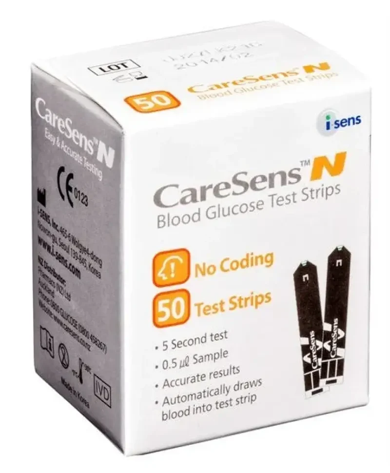 Glucosestrips CareSens N 50 stuks