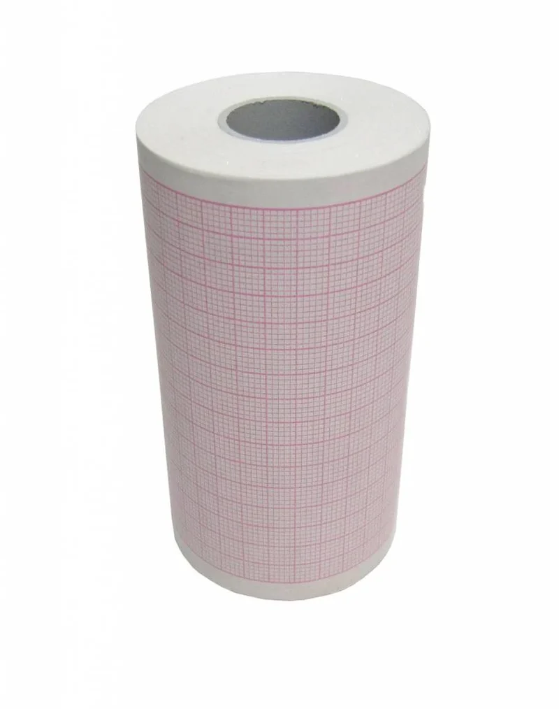 ECG papier 215 mm x 25 m - 5 rollen - oranje voor o.a. NEO ECG T180