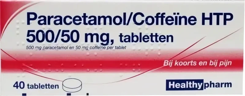 Healthypharm Paracetamol 500mg coffeine - 40 tabletten