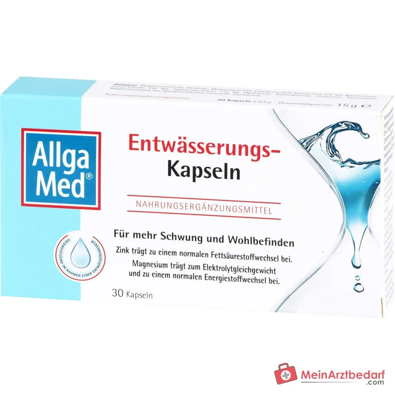 Dr. Theiss Allga Med Entwässerungs-Kapseln Zink / Cranberry / Brennnessel / Apfelessig Kapseln, 30 St.