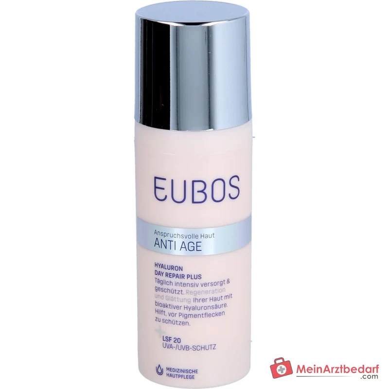 Eubos Anti Age Hyaluron Repair Filler Day Plus Hyaluronsäure / Vitamin C Tagescreme mit LSF 20, 50 ml