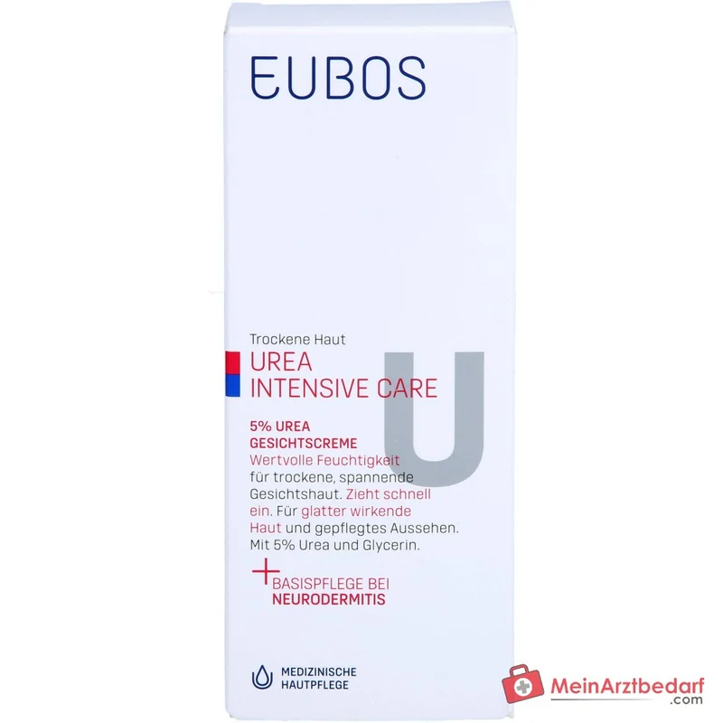 Eubos Trockene Haut Urea 5% Gesichtscreme, 50 ml