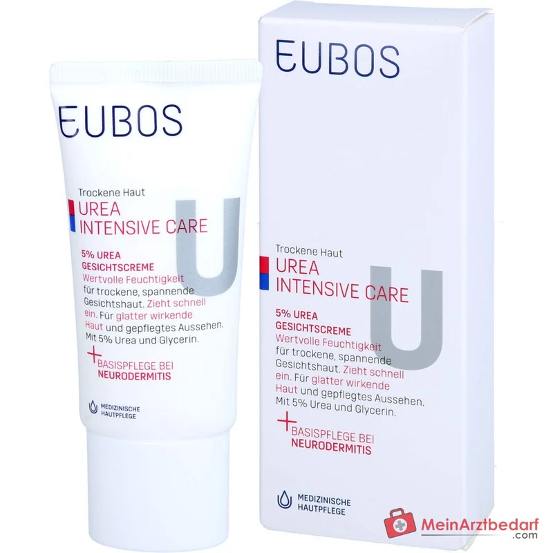 Eubos Trockene Haut Urea 5% Gesichtscreme, 50 ml