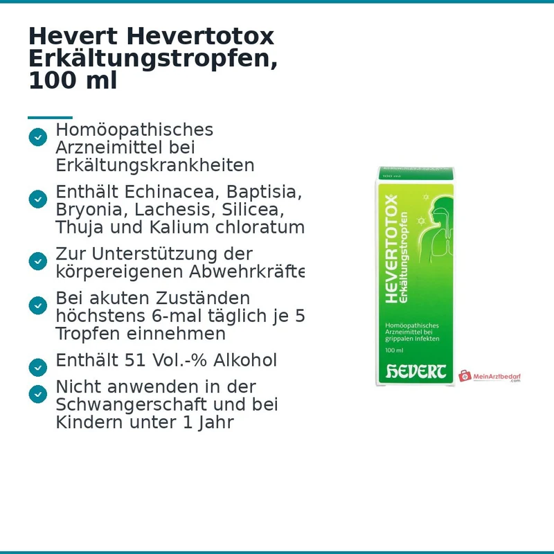 Hevert Hevertotox Erkältungstropfen, 100 ml