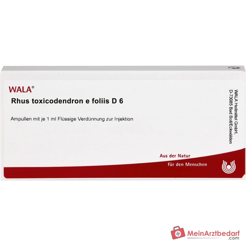 WALA Rhus toxicodendron e foliis D6 Ampullen, 10 Stück