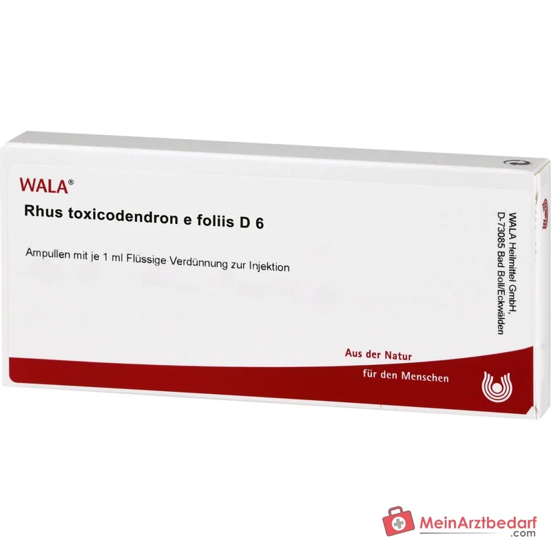 WALA Rhus toxicodendron e foliis D6 Ampullen, 10 Stück