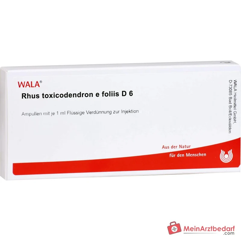 WALA Rhus toxicodendron e foliis D6 Ampullen, 10 Stück