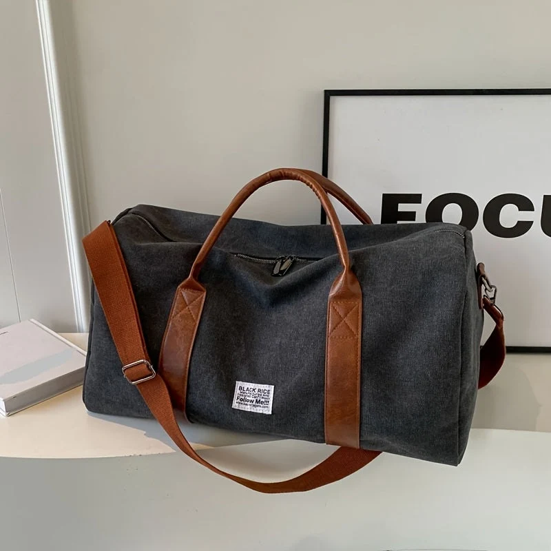LUXIBAG - Vintage gewaschene Reisetasche mit großem Fassungsvermögen, multifunktionaler Organizer