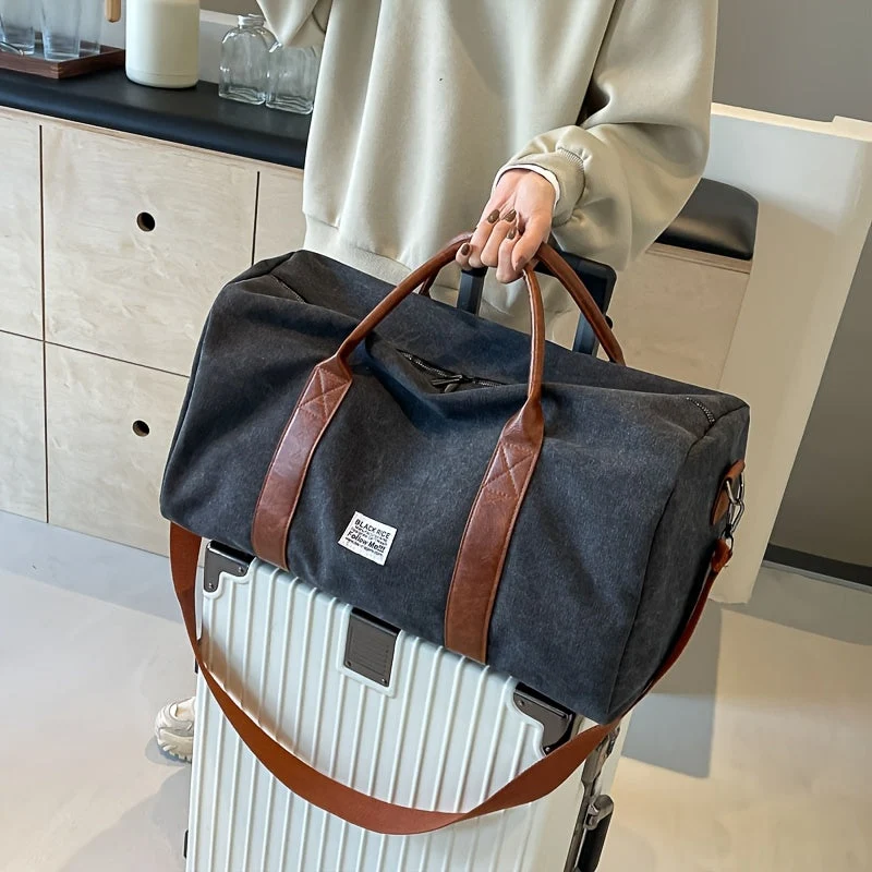 LUXIBAG - Vintage gewaschene Reisetasche mit großem Fassungsvermögen, multifunktionaler Organizer