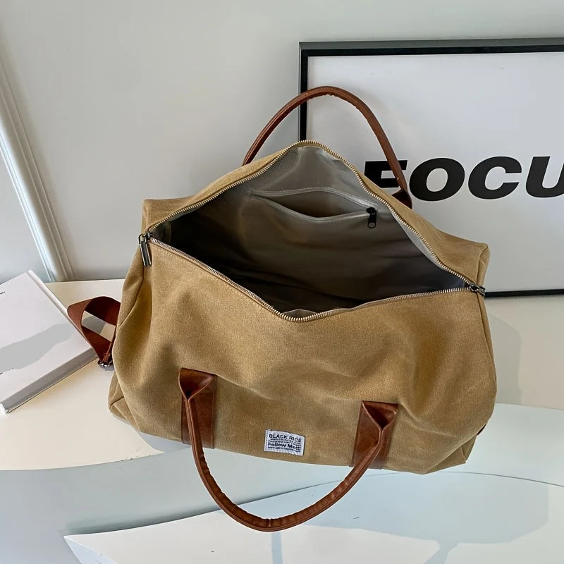LUXIBAG - Vintage gewaschene Reisetasche mit großem Fassungsvermögen, multifunktionaler Organizer