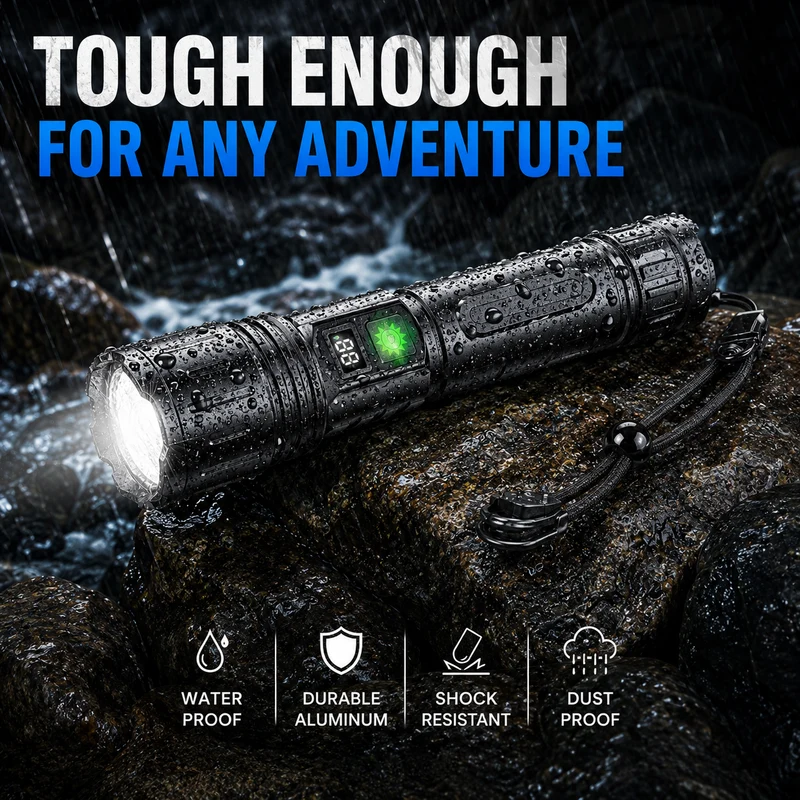 LUMINA TORCH – Taktische Taschenlampe mit extremer Helligkeit