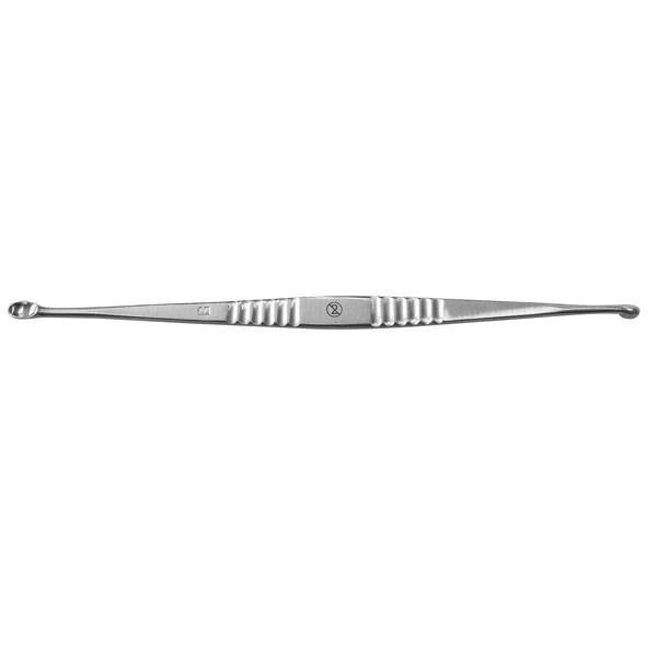 Scherpe dubbele lepel - Volkmann - disposable - 22 cm - 25 stuks