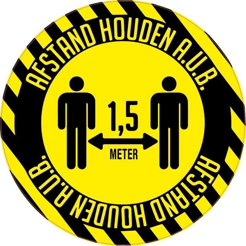 Vloersticker 1 1/2 meter 20 cm