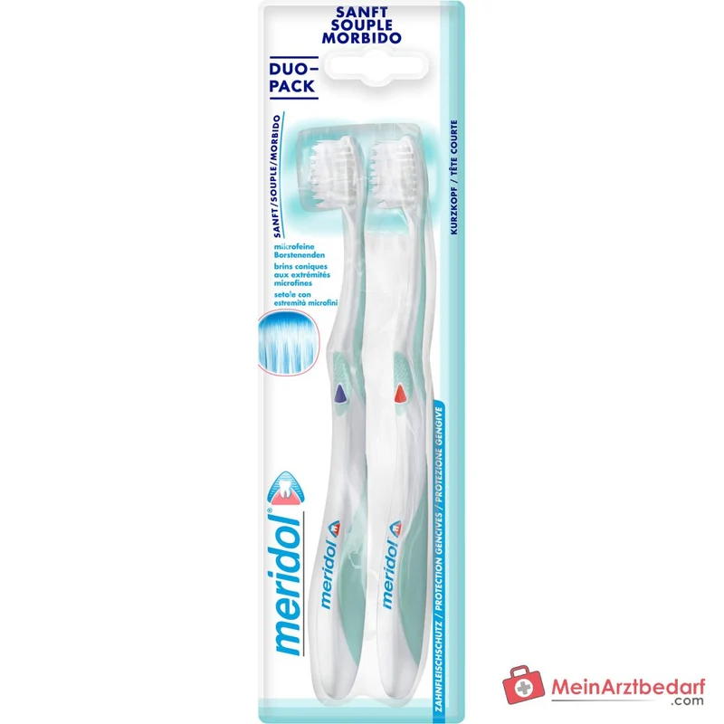 meridol Zahnbürste Sanft Doppelpack, 2 St.