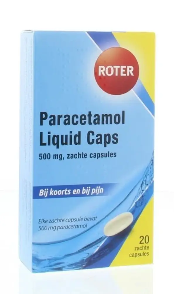 Paracetamol 500 mg Roter - 20 zachte capsules